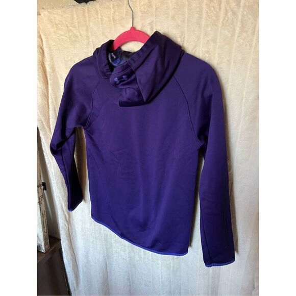 Under Armour Loose Purple Hoodie Girls Size Youth Large - Picture 7 of 9